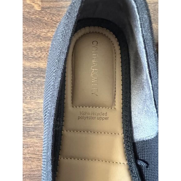 Cynthia Rowley Black Flats Size 8.5 Comfort Cushioned Slip On Work Shoes - Picture 3 of 7